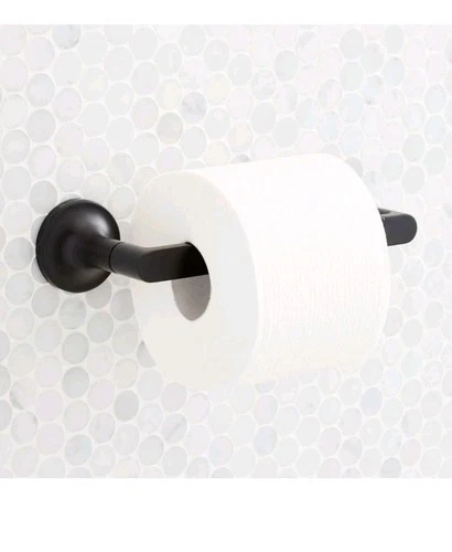 Signature Hardware 466405 Lentz Wall Mounted Pivoting Toilet Paper Holder, Matte - Picture 1 of 4