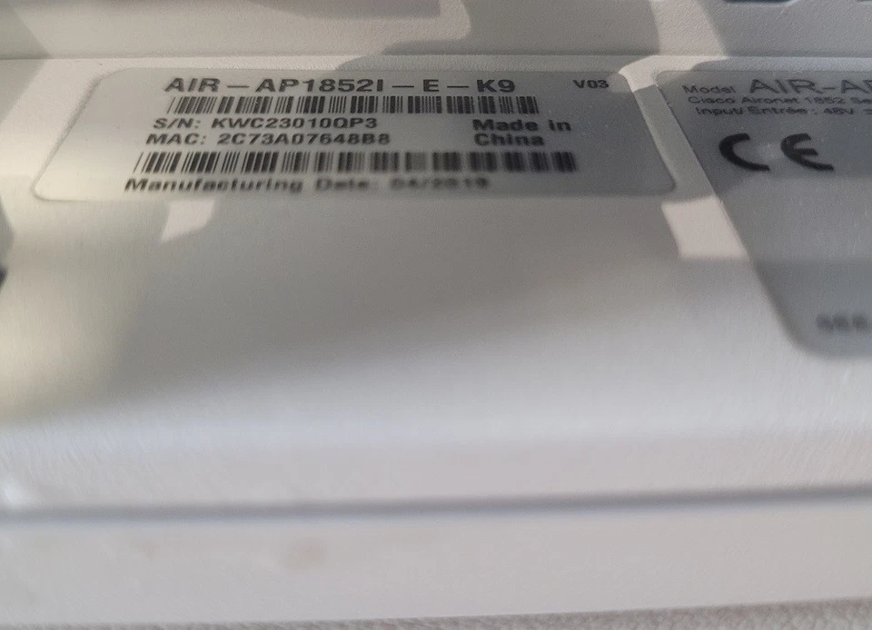 Cisco AIR-AP1852I-E-K9 802.11ac W2 AP w/CA mit Wallmount Wandhalterung - Bild 2 von 4