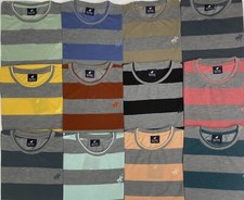 PACIFIC POLO CLUB Men's Crew-Neck Short-Sleeves Slim-Fit Stripes T-Shirt.