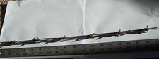 Antique Barbed Wire Strand 18" Long 4 Point barb wire 2 strand wire