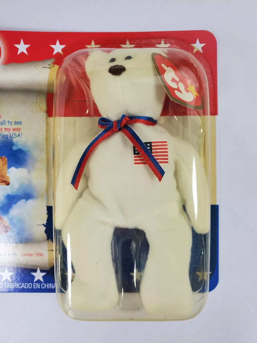 Libearty The Bear Ty Teenie Beanie Babies 2000 McDonalds American Trio