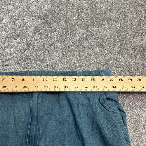 Woman Within Modern Fit Cargo Denim Jeans Womens 16W Blue Straight Elastic 34x29 - Picture 9 of 13