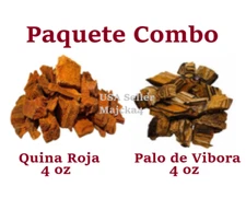 PALO DE VIBORA 3 oz Quina roja 3 oz COMBO PACK Snake Bark Cinchona Bark