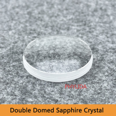 Fit Sloped Insert SKX007/SRPD Double Dome Sapphire Glass with Clear AR Blue AR