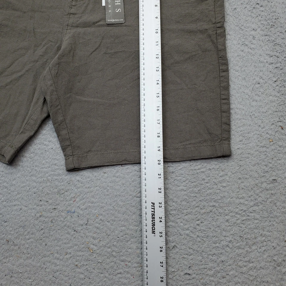 Pantalones Cortos Chinos JACHS New York Para Hombre 38 Verde Lino Bleecker Calce Casual A Medida Foto 3 de 4