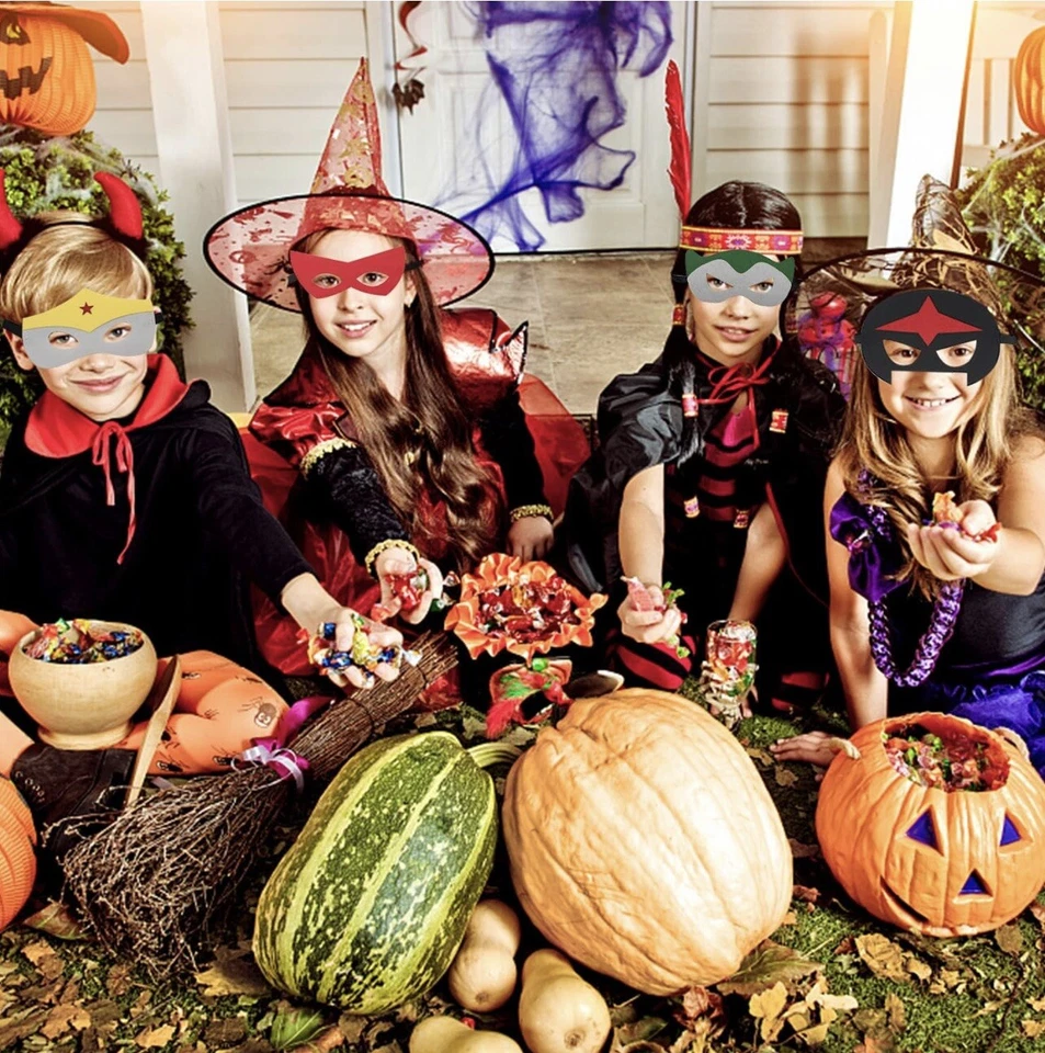 Superhero Felt Masks Party Favor Cosplay Toy Boys & Girls Avengers (28 assorted) - Image 3 of 4