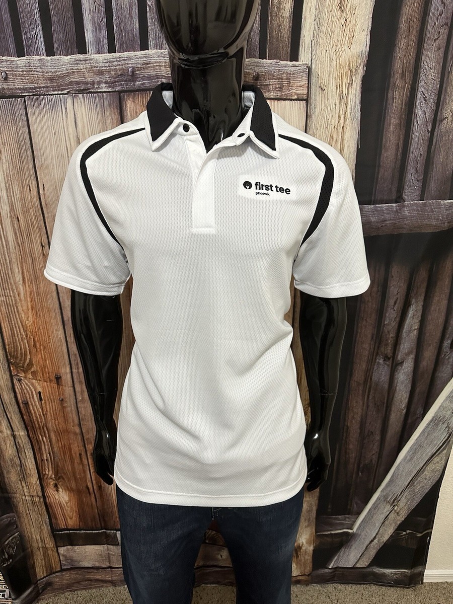 PXG Parsons Extreme Golf SS White Black Golf Polo Shirt Medium