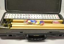 Vintage Brand New Mahjong Game With Padded Case