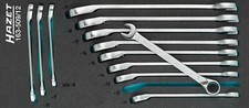 HAZET Ratcheting combination wrench set 163-509/12 Outside 12-point traction p