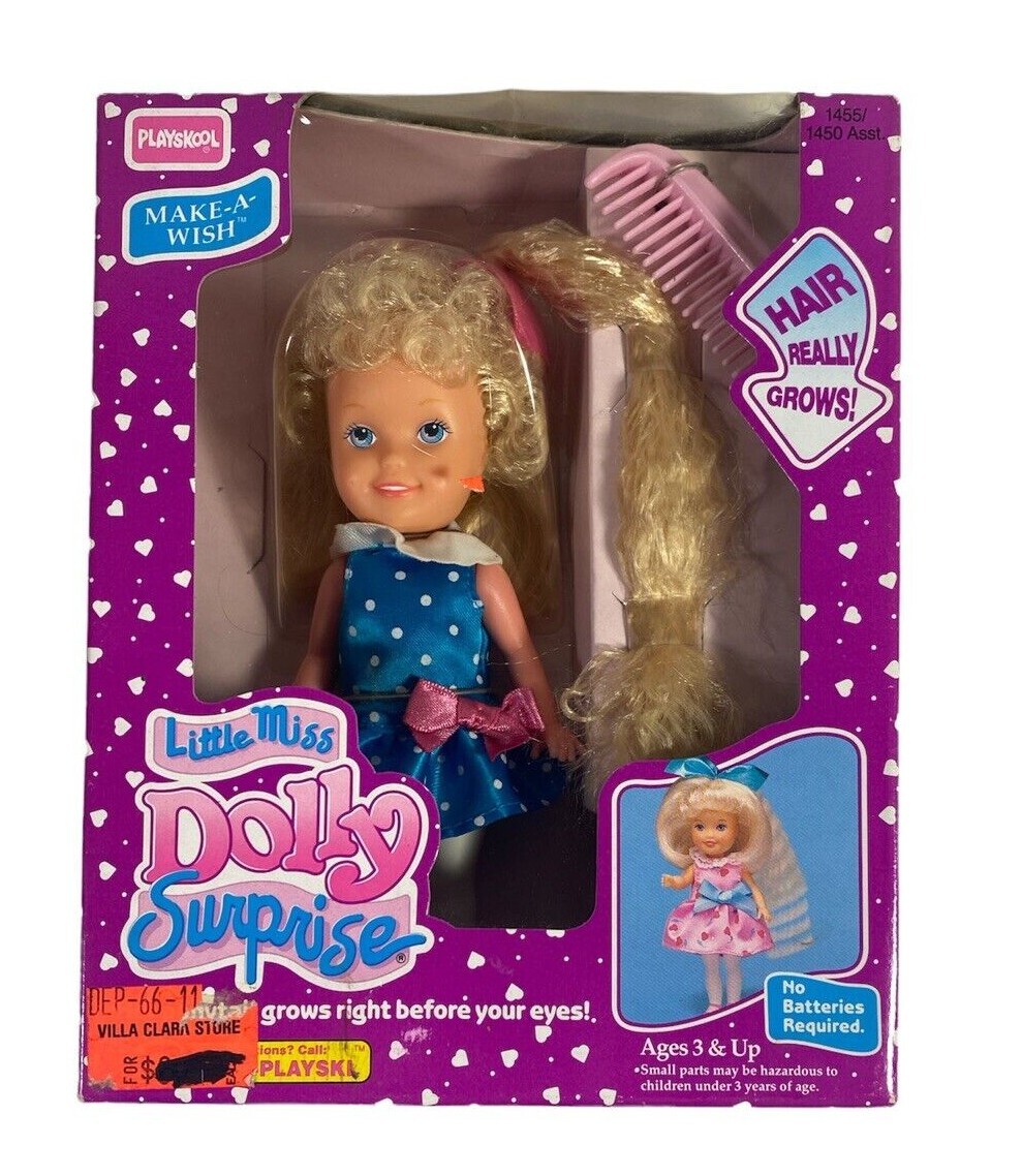 Vintage Playskool Make-A-Wish Little Miss Dolly Surprise Doll 1989