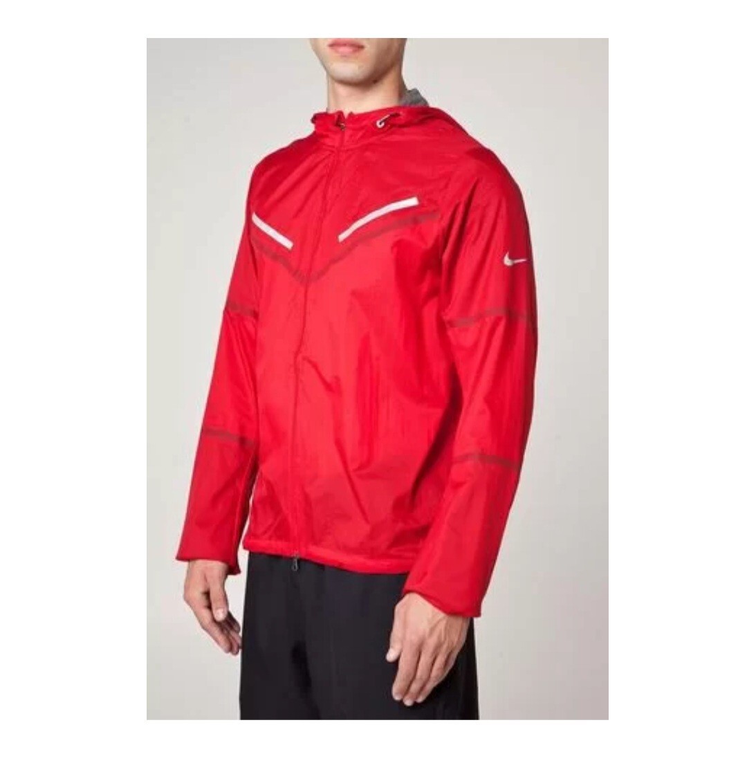 Nike track jacket men's M red 519734 Cyclone outdoor sport
