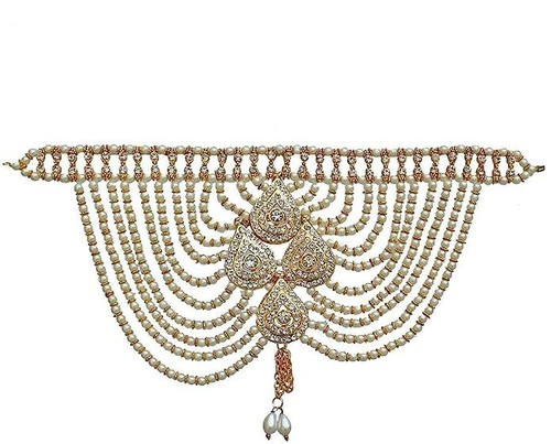 Saree Sari Perlenbluse Rücken Zubehör Schmuck Brosche Pin für Frauen - Bild 2 von 2