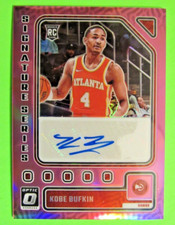 KOBE BUFKIN 2023-24 Optic Signature Series Pink Prizm #/25 Auto #SS-BUF Hawks