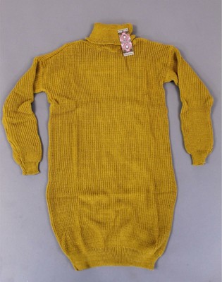mustard jumper dress
