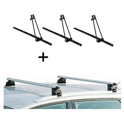 3xFahrradträger ORION+Dachträger CRV120A für für Mitsubishi Space Wagon 3-5 91-0
