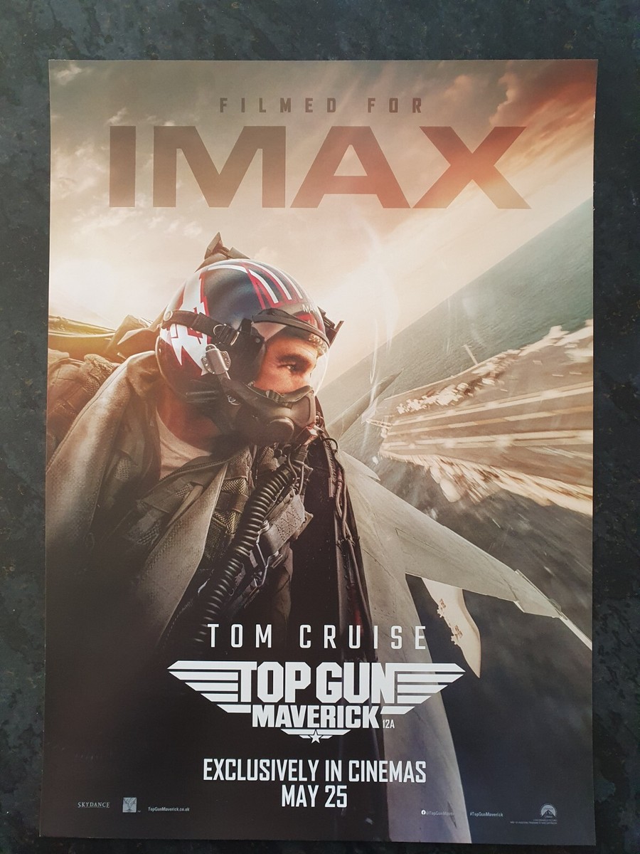 TOP GUN MAVERICK (IMAX) - Promotional A3 Film Poster - FILM - EX