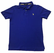 Mens U.S. Polo ASSN. Logo Polo Blue T-Shirt Size-S