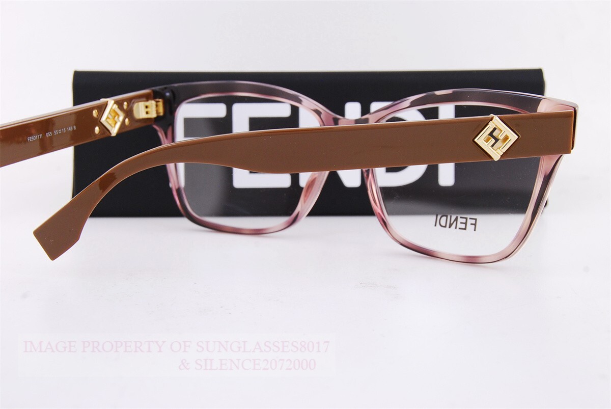 Brand New FENDI Eyeglass Frames FE 50117I 055 Brown For 