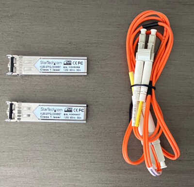 StarTech.com SFP (mini-GBIC) Module SFPGLCSXMMST (Pair of GBIC + 1m Fiber Cable)