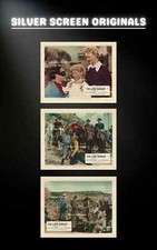 Lone Ranger 3x Original UK FOH Lobby Cards Clayton Moore Jay Silverheels 1956