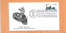 150 YEARS IN CENTRAL NY ANYPEX STA MAR 12,1988  CENTRAL NY RAILWAYS 