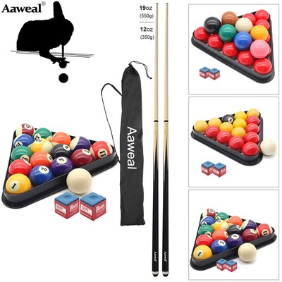 Pool Cues Billiards Sticks /Pool Ball Snookers Cue 22 Balls Accessories Free Bag