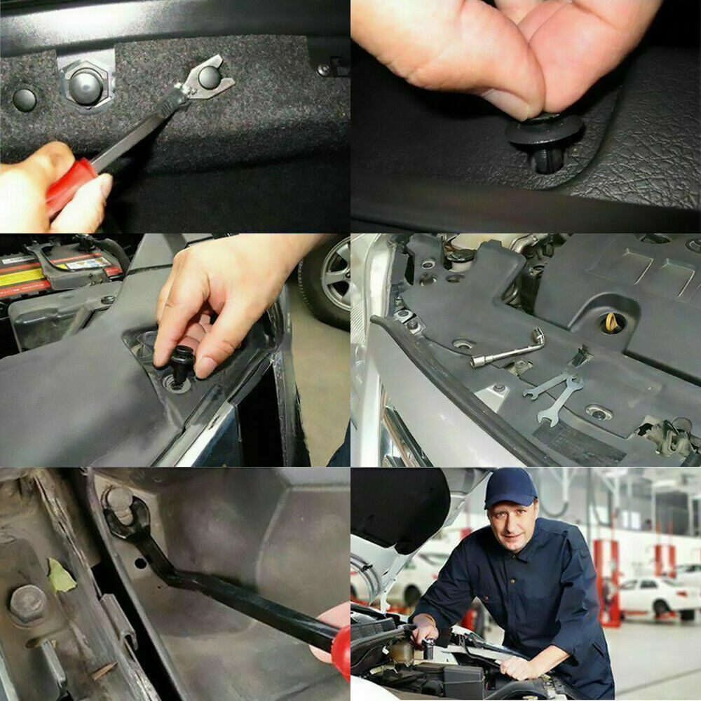 146Pcs Fender Door Hood Bumper Trim Panel Clip Car Retainer Kit