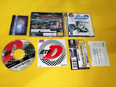 Initial D: Koudou Sai Densetsu – Sega Saturn NTSC-J, Complet Avec Carte