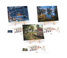 Paint by Numbers for Adults: Beginner to Advanced Number Painting Kit - Fun D...