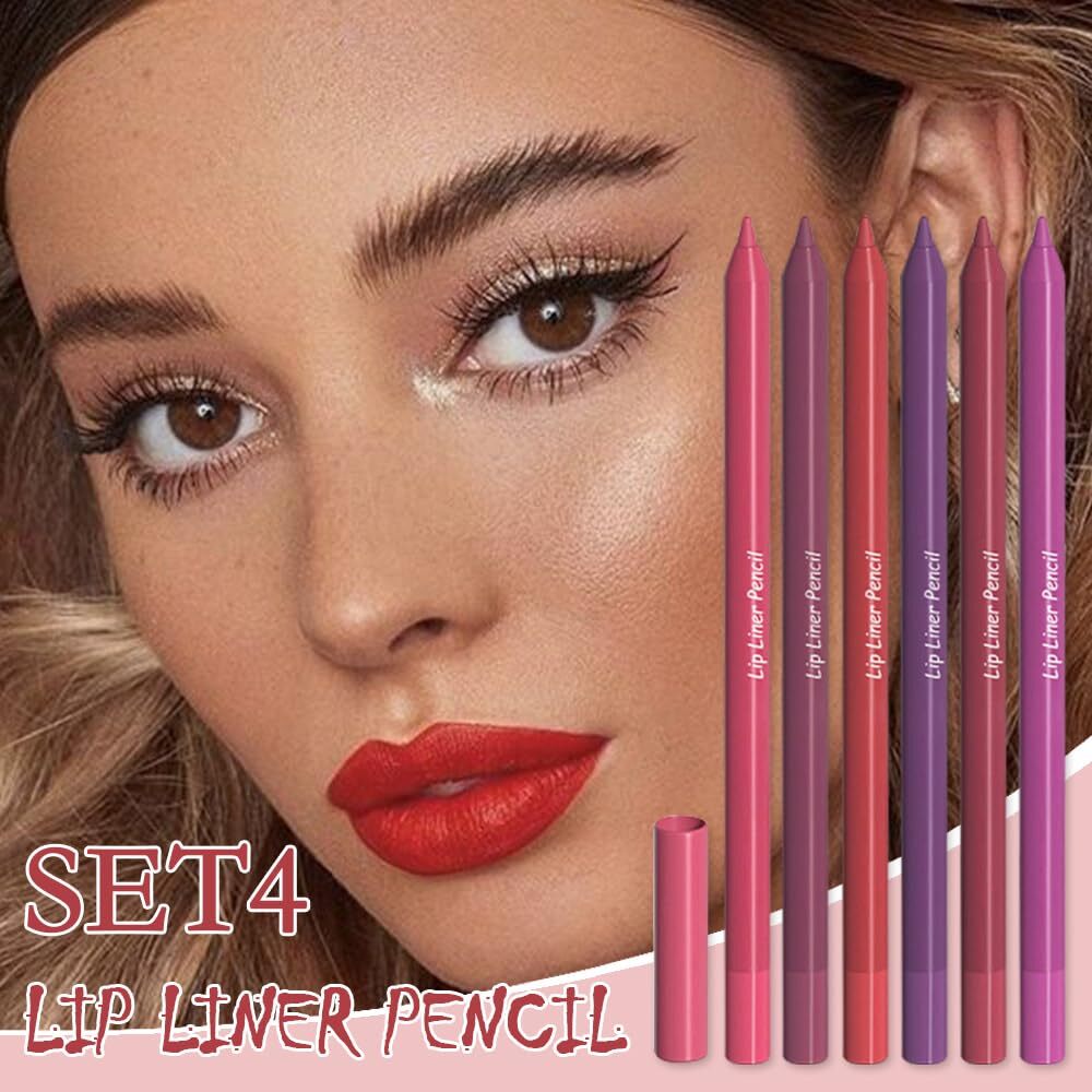 evpct 6Pcs Long-Lasting Lip Liner Pencils Set for Shaping & Sculpting Lips,