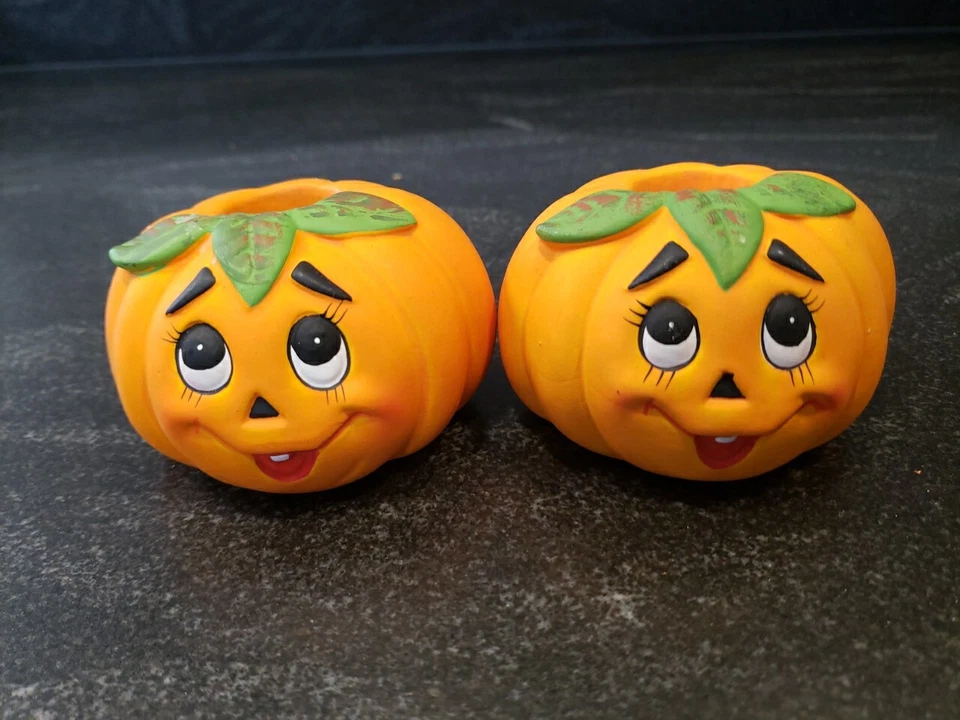 LEFTON Halloween JACK O LANTERN CASTIÇAL E ALPINISTAS BRUXOS VINTAGE 1980 - Imagem 2 de 4