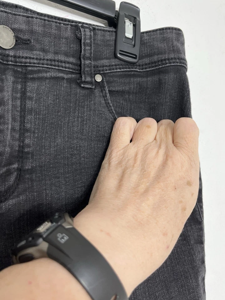 Chicos Jeans Lavado Oscuro Mujer 0 Corto Negro Platino Denim Bota Pierna 4 XS (12) Foto 2 de 4