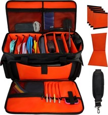 DJ Cable File Storage Bag with Detachable Dividers 1680D Fabric Padded for