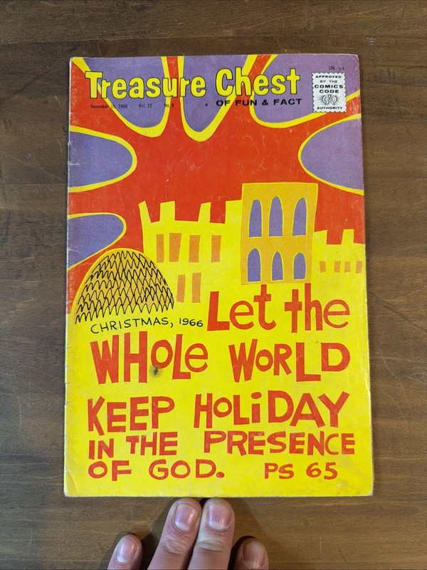 1966 Treasure Chest Comic Volume 22 Number 8, Dec 13 CHRISTMAS SPECIAL - NICE!