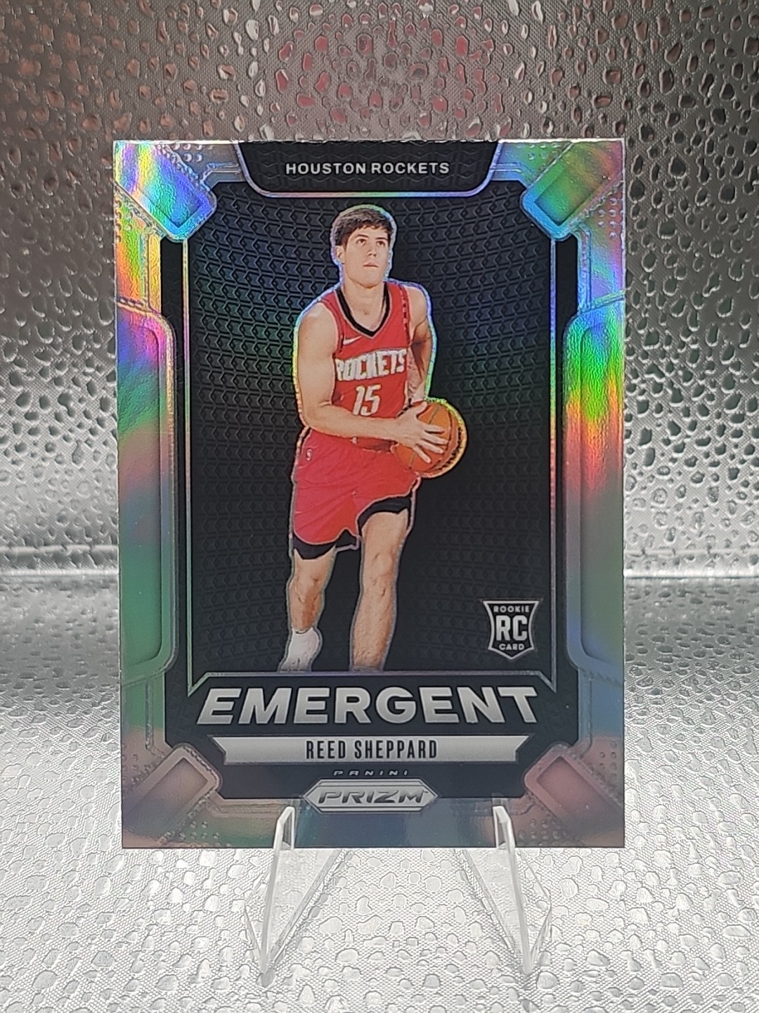 2024-25 NBA Prizm 🏀 Reed Sheppard Rookie Silver Emergent #26 Rockets RC