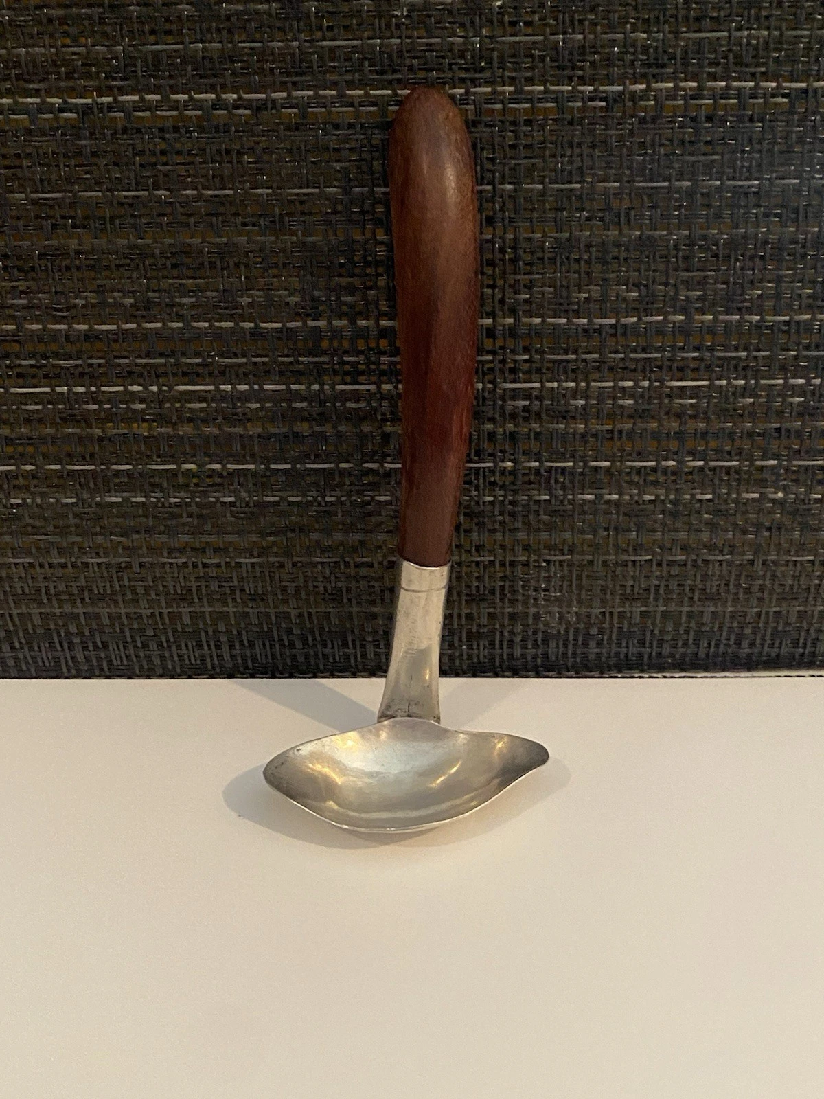 Beautiful Vintage Sterling Silver And Rosewood Sauce Ladle By Jay Sotelo