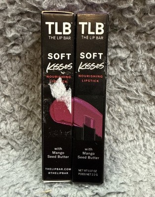 2x The Lip Bar Soft Kiss Nourishing Lipstick with Mango Seed Butter BFF