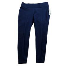 NWT Lands End Women's Leggings Medium Skinny Pull On Stretch Athleisure Mid Rise