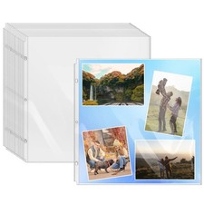 100 Sheets 12''x12'' Heavyweight Plastic Page Protectors, Scrapbook Page Prot