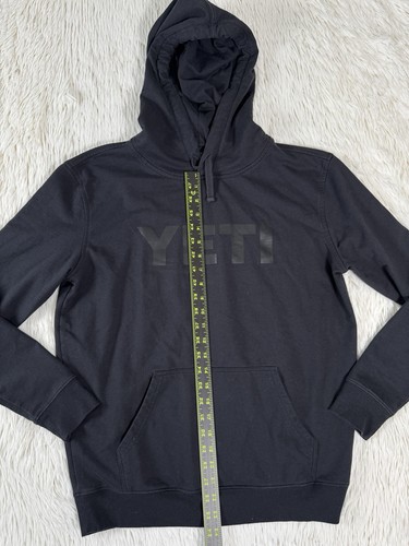 Sudadera con capucha Yeti negra manga larga logotipo para hombre talla pequeña - Imagen 11 de 24