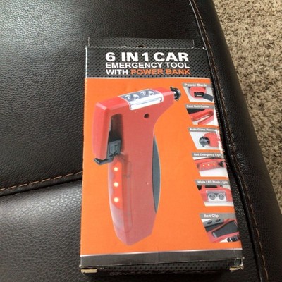 Mascotool 6 In 1 Car Emergency Tool w/Pwr Bank (NIB +FREE SHIP)
