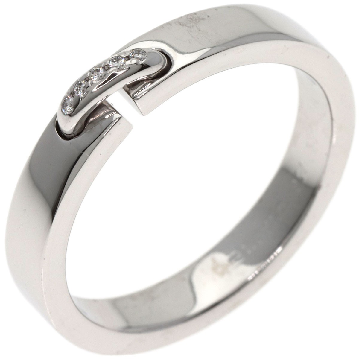 Chaumet  Lien Evidance Wedding Ring Diamond #58 Ring K18 White Gold  Ladies ...