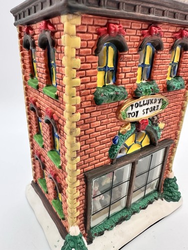 Santa's Workbench Interior View House Tollund's Toy Store Christmas Village - Picture 9 of 11