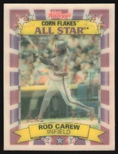 1992 Kellogg's Corn Flakes All-Star Rod Carew #4 California Angels