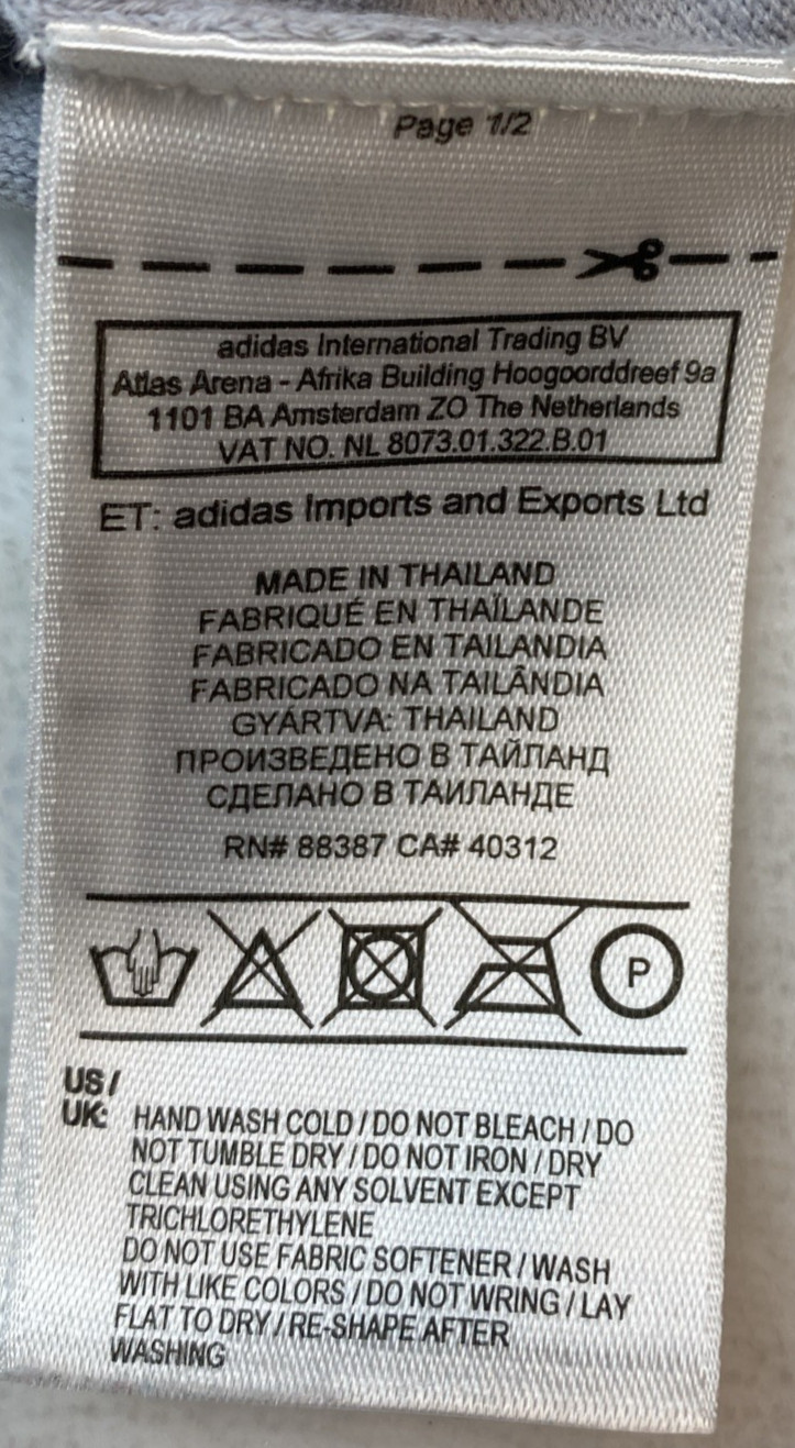 Adidas Mens L Stretch 1/4 Zip Sweatshirt Pullover Gray w Red & White thumbnail 15