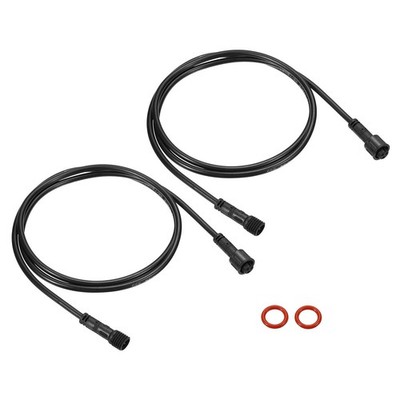 2Pcs 3.28ft 3 Pin Extension Cable Wire 22 AWG Waterproof IP67 Connectors