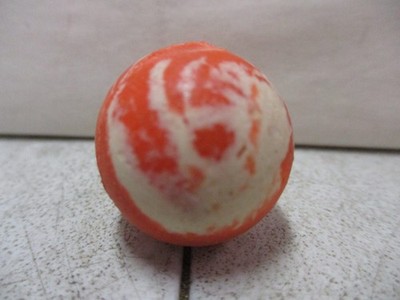 1950's Orange and White Swirl Super Ball