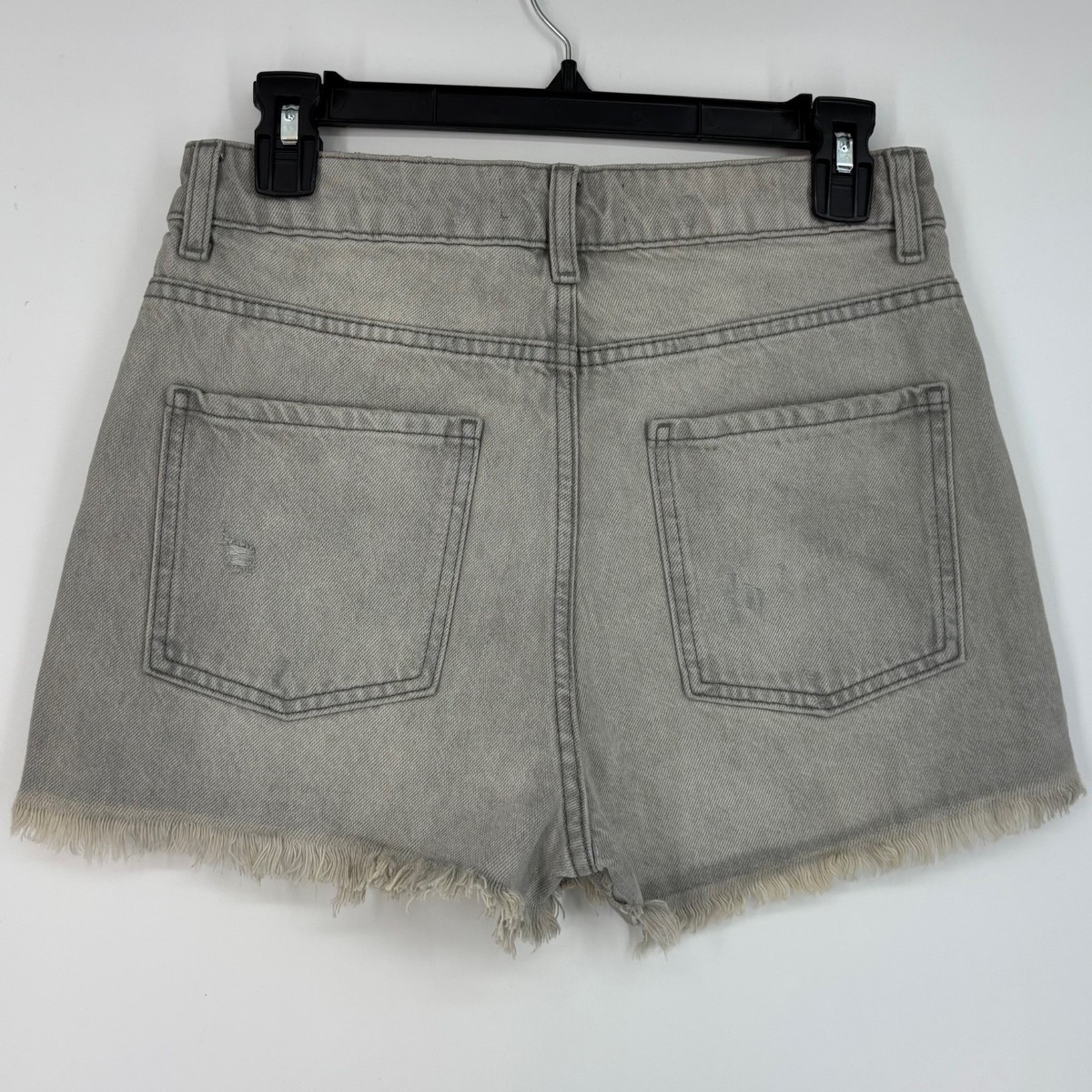 bohemseo ダメージショートパンツ BOHEMSEO DESTROYED GRAY DENIM SHORTS bohemseo ダメージショート