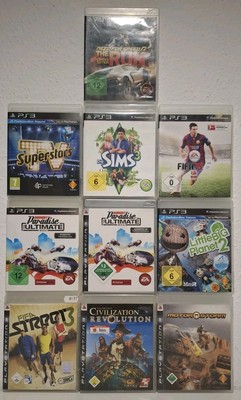 PLAYSTATION 3 | Konvolut | 10 Spiele | PS3 | Sammlung | Paket Fifa Sims Burnout