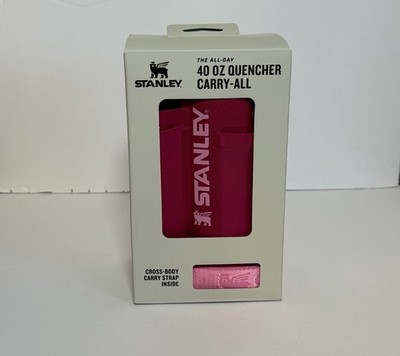 Stanley All Day Quencher Carry All Bag Pink 40 oz Tumbler Handle Fuchsia NEW